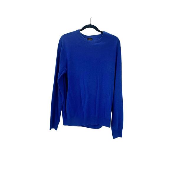 J. Crew Cashmere Crewneck Sweater Knitted Long Sleeve Blue Size Large NWOT - Picture 6 of 12